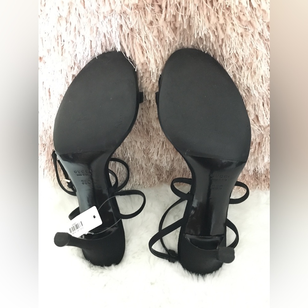 Sandalias Brand Gucci Size 36 Color Black